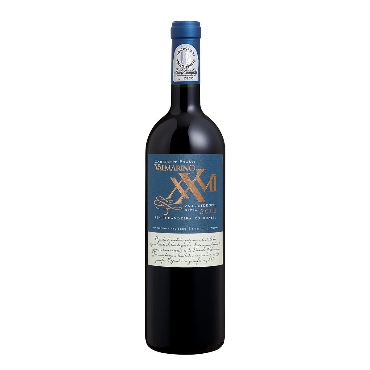 Vinho Valmarino XXVII Cabernet Franc Tinto Seco 750ml